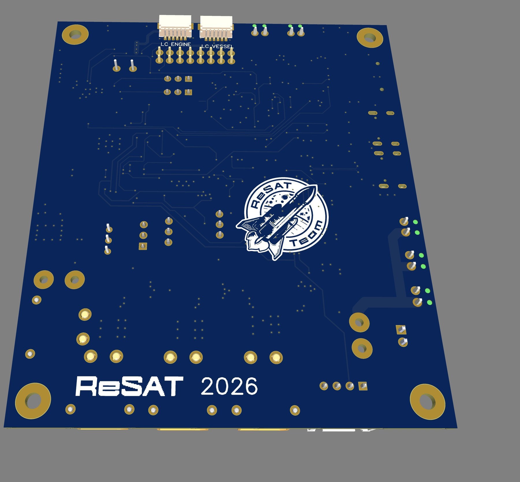 PCB bottom render